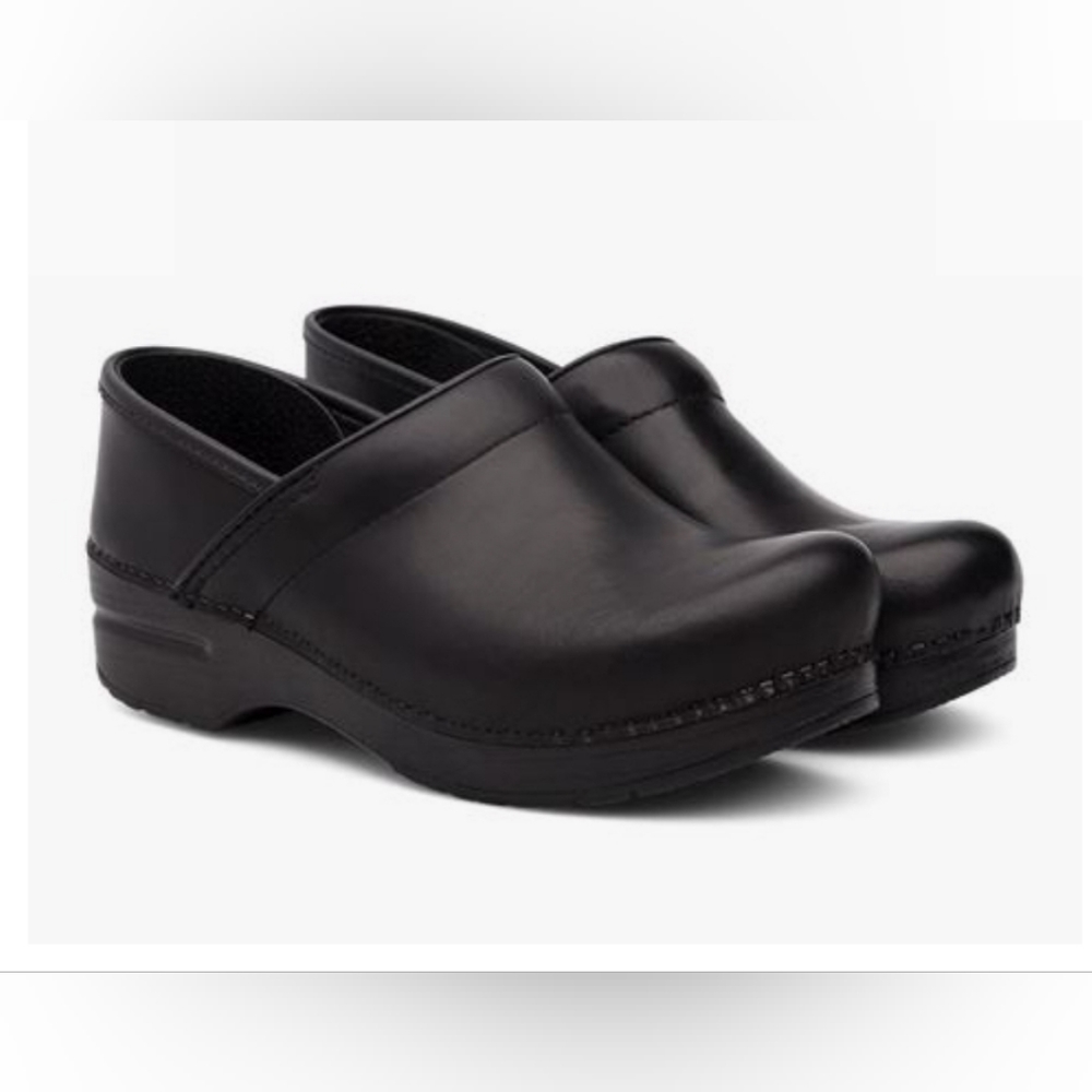 DANSKO Professional Black Cabrio Clogs Size 37W
